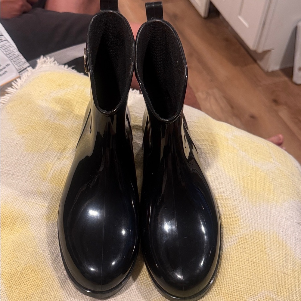 Missoni Glossy Black Women's Rain Boots size 9 9/5 - Picture 3 of 10